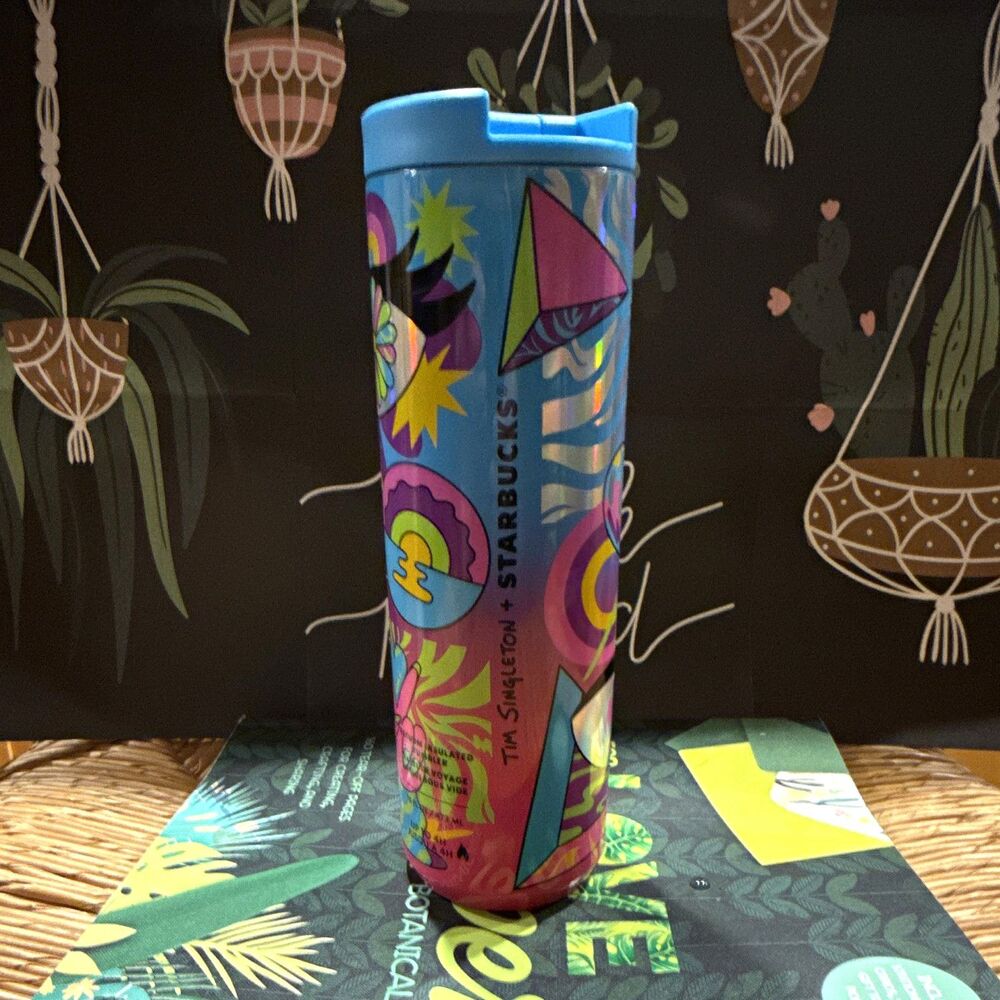 Starbucks Tim Singleton star iridescent gradient  16oz Stainless Steel tumbler